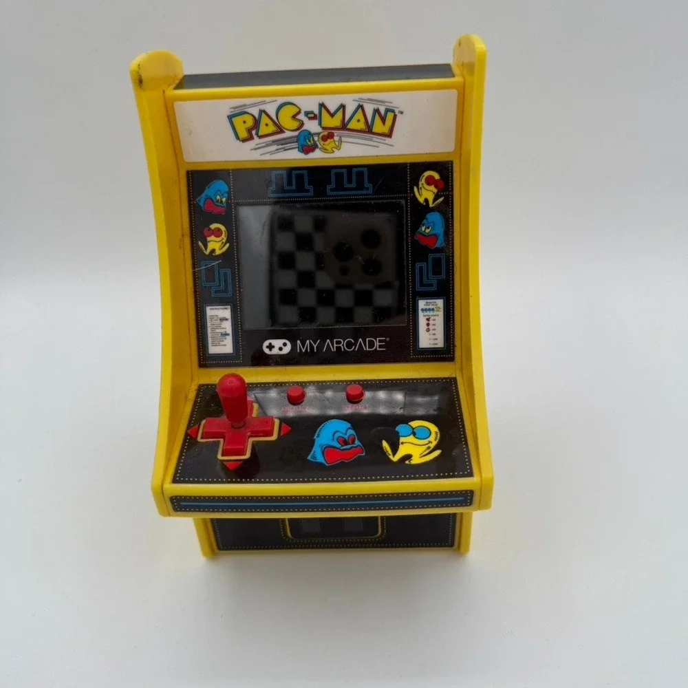 My Arcade Pac-Man Micro Player Handheld‎ Console Yellow Good Retro Mini Cabinet